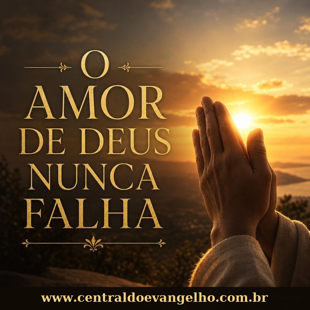 O amor de Deus nunca falha — Ele cuida de você.