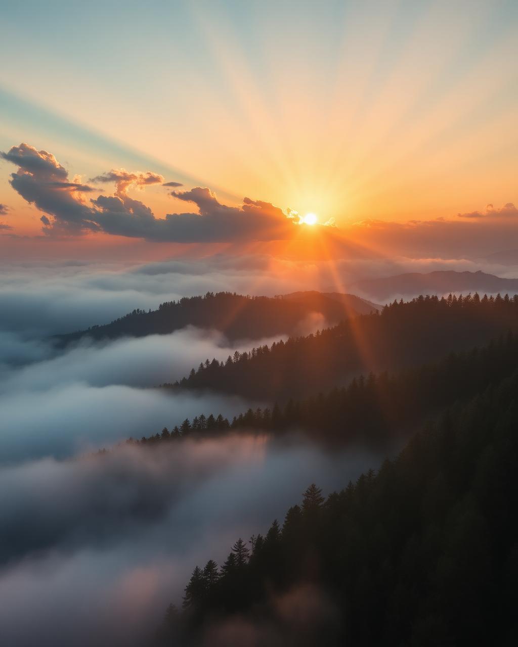 Amanhecer nas Montanhas