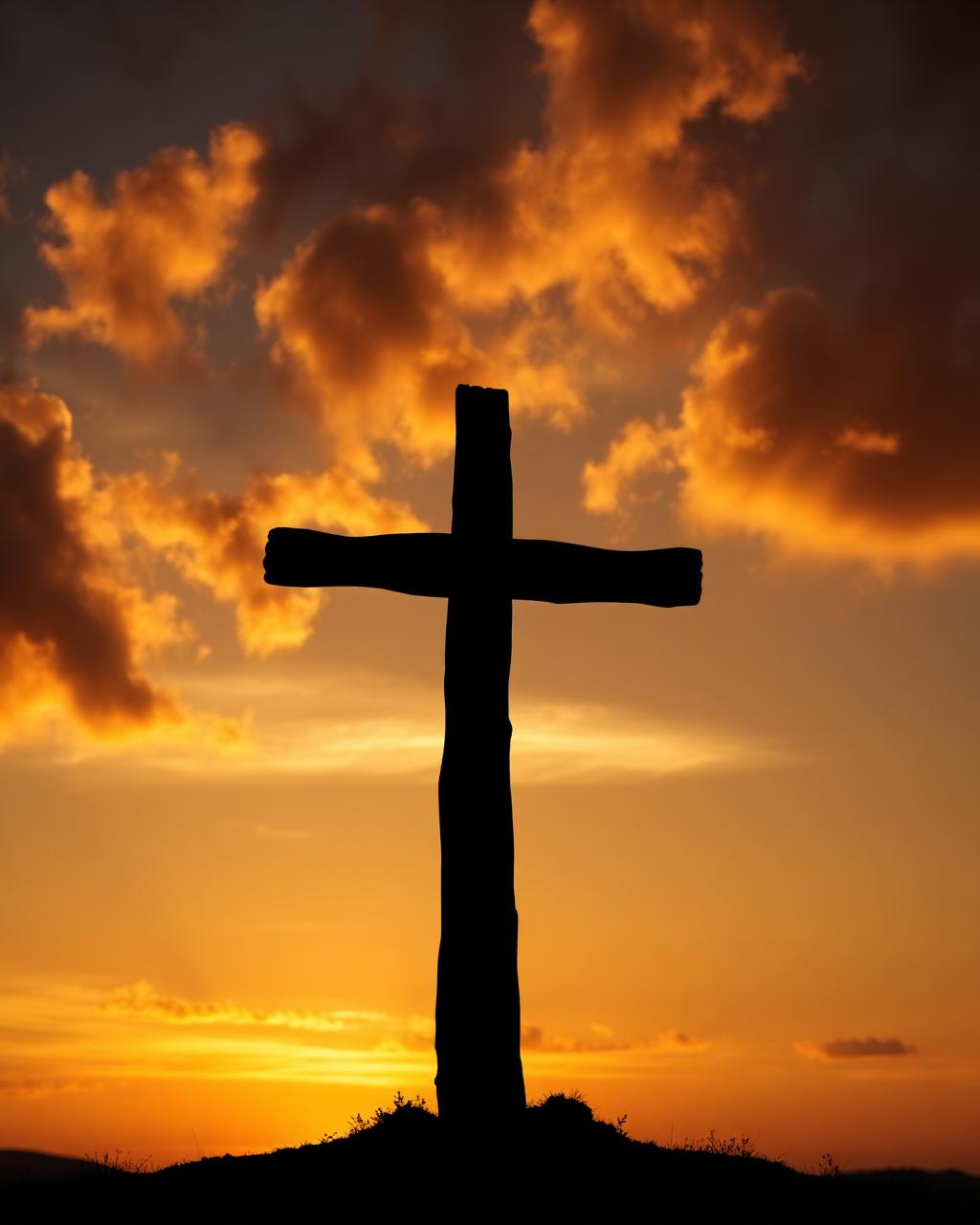 Cruz ao Pôr do Sol
